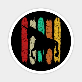 Unicorn - Retro Style Horse Vintage Silhouette Magnet